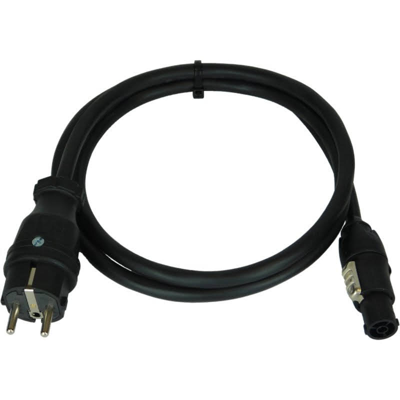 Schuko male to Powercon True1  AC cable 2 m