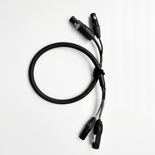 [9813] Multi Cable True1 Male/Female and 5Pin DMX Male/Female 0,6m